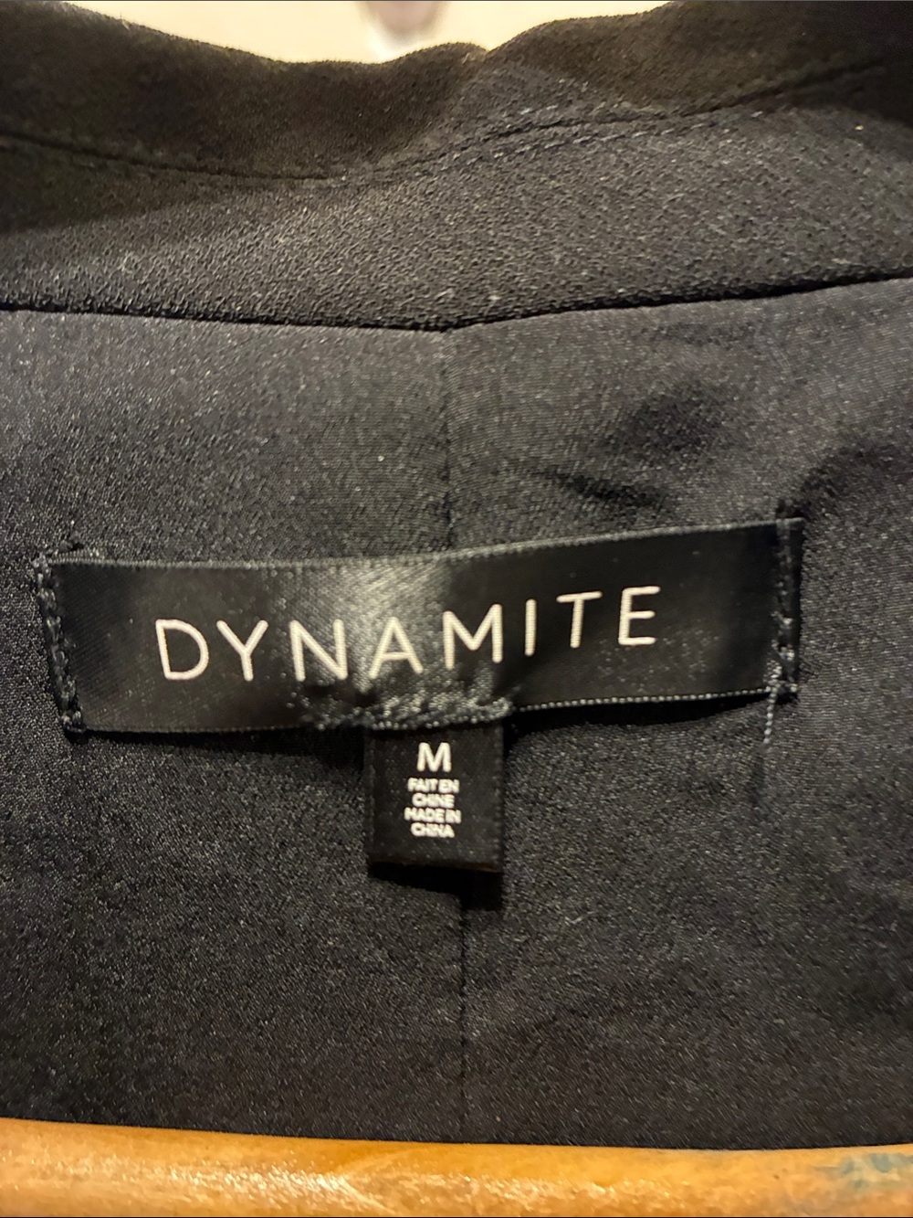 Dynamite Black Rushed Blazer Dress - Picture 2 of 4